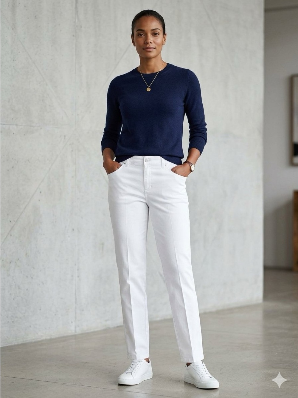 Gloria Vanderbilt Amanda Classic High Rise Tapered Jeans White Size 14